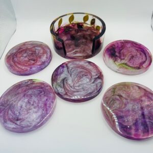 Purple coaster
